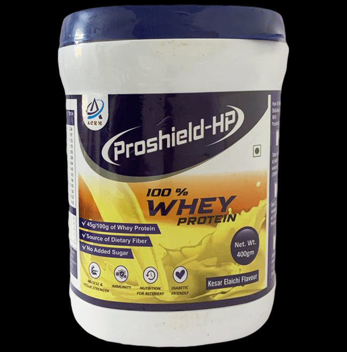 Proshield-HP 100% Whey Protein Powder Kesar Elaichi - Classic Derma