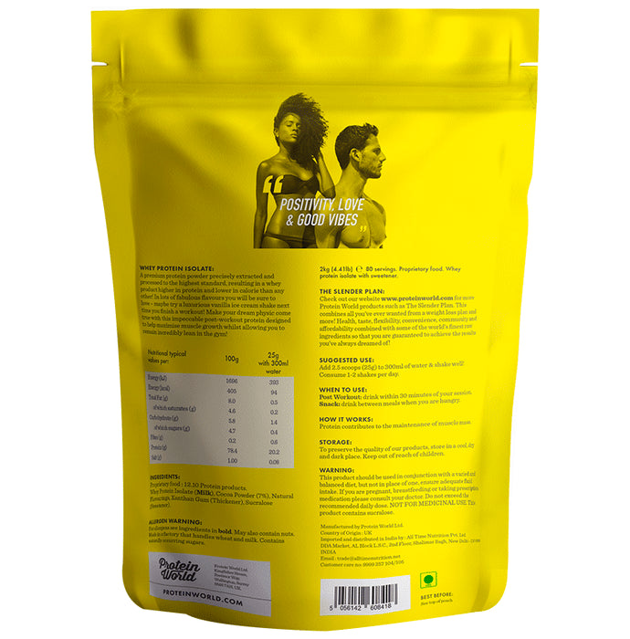 Protein World Whey Protein Isolate Powder Milk Chocolate