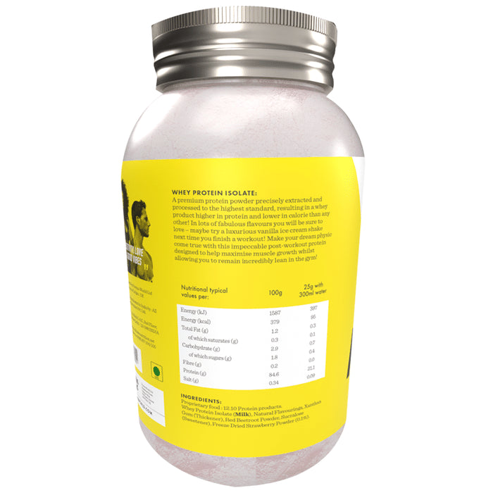 Protein World Whey Protein Isolate Powder Strawberry Milkshake