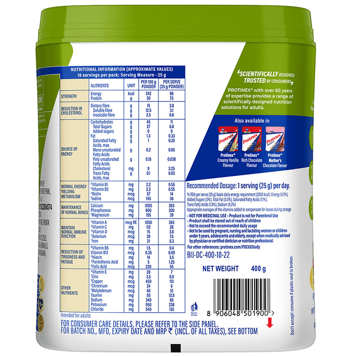 Protinex Diabetes Care Protein Powder with Vitamins | For Strength, Blood Sugar & Weight Management | Nutrition Formula Creamy Vanilla Powder