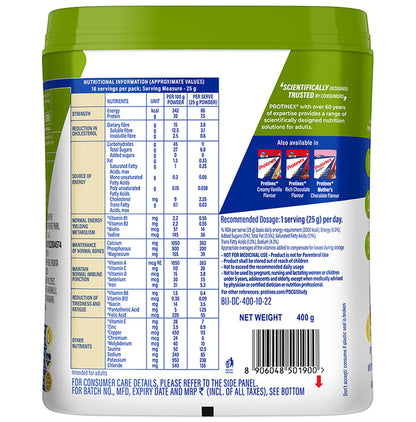 Protinex Diabetes Care Protein Powder with Vitamins | For Strength, Blood Sugar & Weight Management | Nutrition Formula Creamy Vanilla Powder