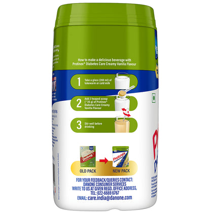 Protinex Diabetes Care Protein Powder with Vitamins | For Strength, Blood Sugar & Weight Management | Nutrition Formula Creamy Vanilla Powder