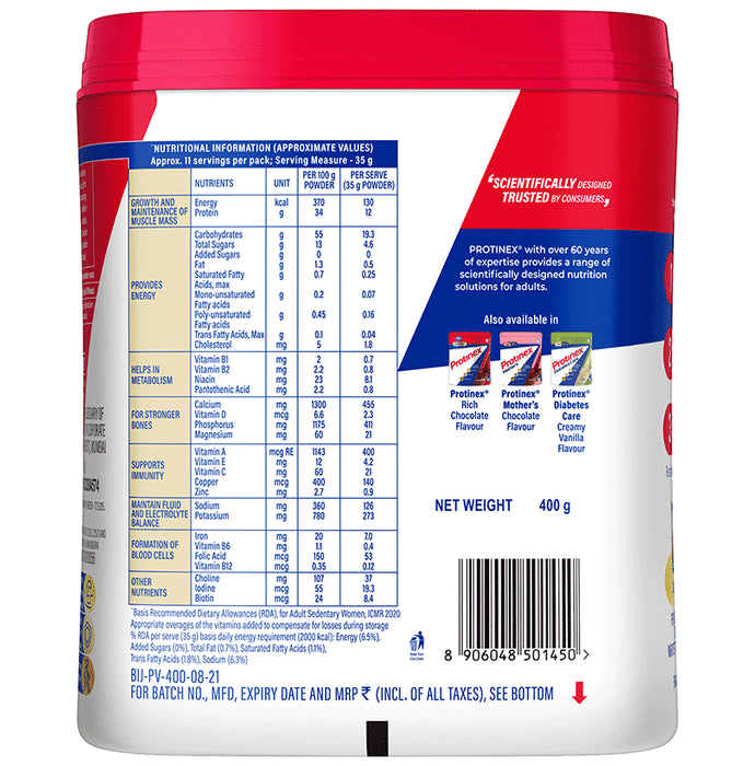 Protinex High Quality Protein | Nutritional Drink for Immunity & Strength | Zero Added Sugar Creamy Vanilla Powder