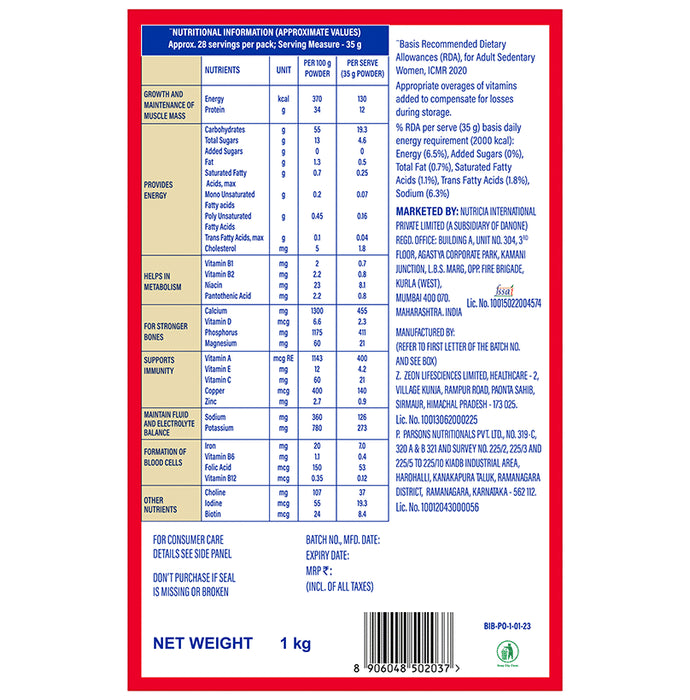 Protinex High Quality Protein | Nutritional Drink for Immunity & Strength | Zero Added Sugar Creamy Vanilla Powder