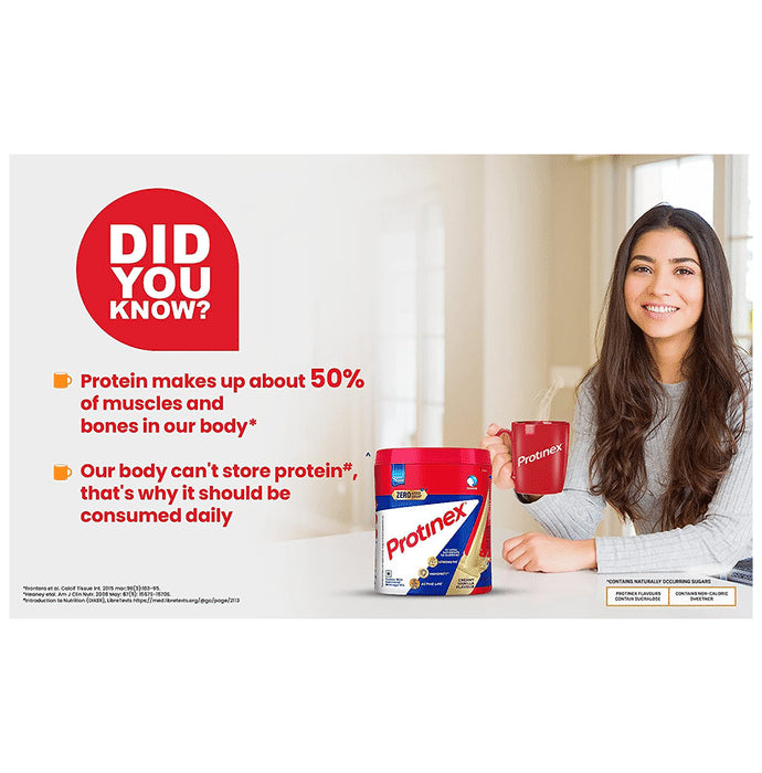 Protinex High Quality Protein | Nutritional Drink for Immunity & Strength | Zero Added Sugar Creamy Vanilla Powder