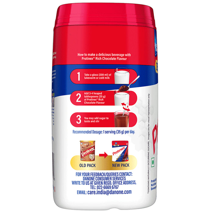 Protinex High Quality Protein | Nutritional Drink for Immunity & Strength | Zero Added Sugar Rich Chocolate Powder