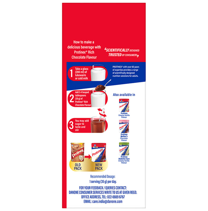 Protinex High Quality Protein | Nutritional Drink for Immunity & Strength | Zero Added Sugar Rich Chocolate Powder