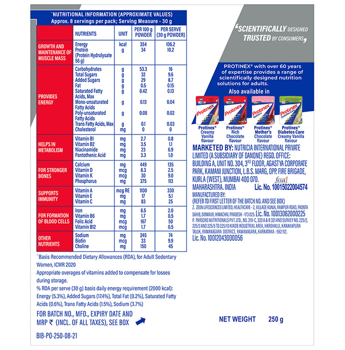 Protinex Hydrolyzed Protein Powder | For Recovery & Immunity | Classic Bitter Original | Nutrition Support | With Multivitamins Classic Bitter Original