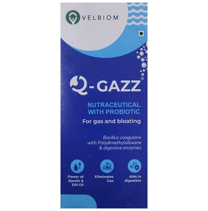 Velbiom Q-Gazz Probiotic for Gut Health, Indigestion & Bloating | Tablet - Classic Derma
