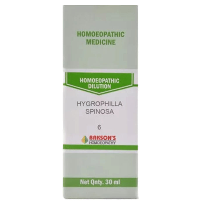 Bakson's Homeopathy Dilution Hygrophilla Spinosa 6 CH - Classic Derma