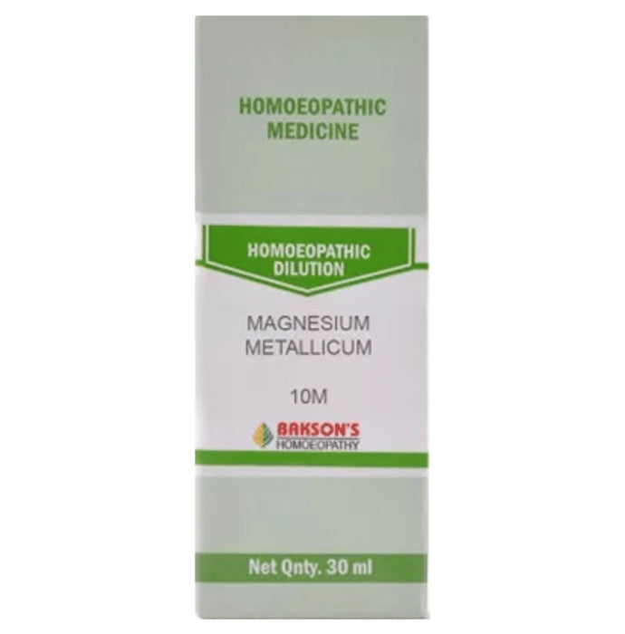 Bakson's Homeopathy Dilution Magnesium Metallicum 10M - Classic Derma