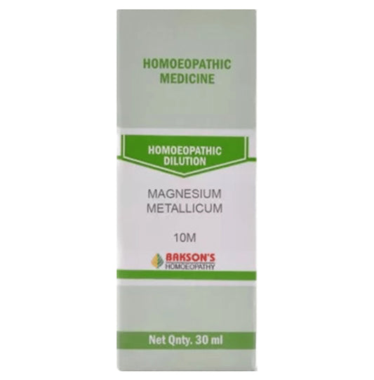 Bakson's Homeopathy Dilution Magnesium Metallicum 10M - Classic Derma