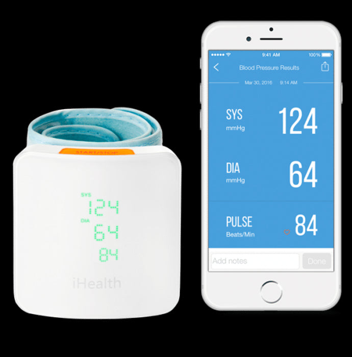 iHealth View Wireless Wrist Blood Pressure Monitor - Classic Derma