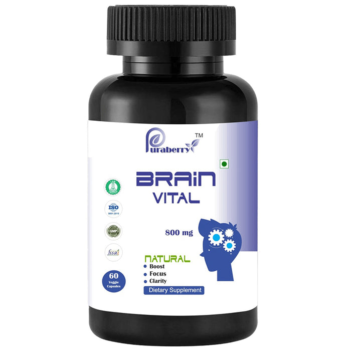 Puraberry Brain Vital 800mg Veggie Capsule - Classic Derma