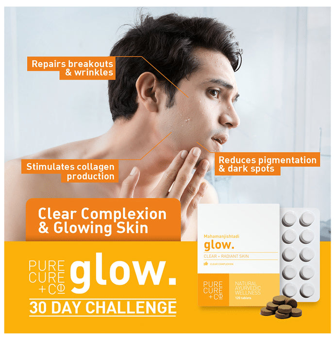 Pure Cure +Co Mahamanjishtadi Glow Tablet