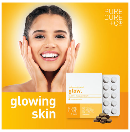 Pure Cure +Co Mahamanjishtadi Glow Tablet