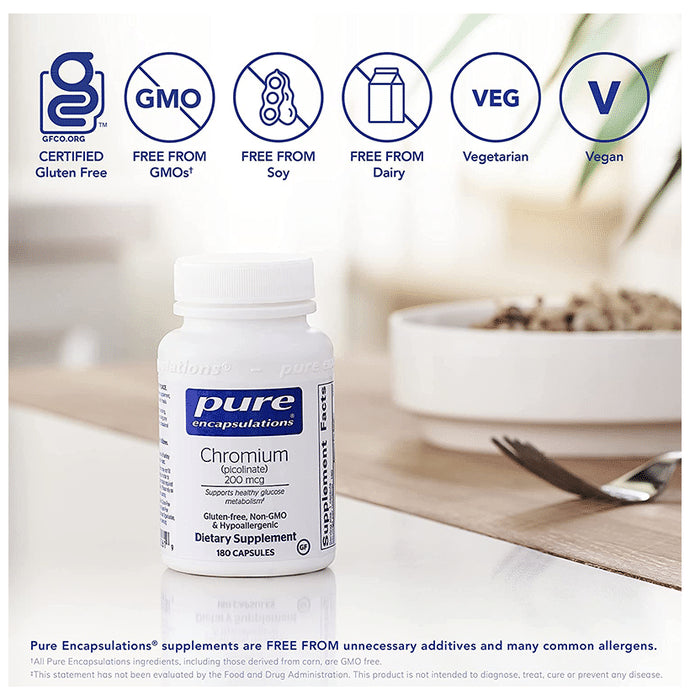 Pure Encapsulations Chromium Picolinate 200mcg Capsule