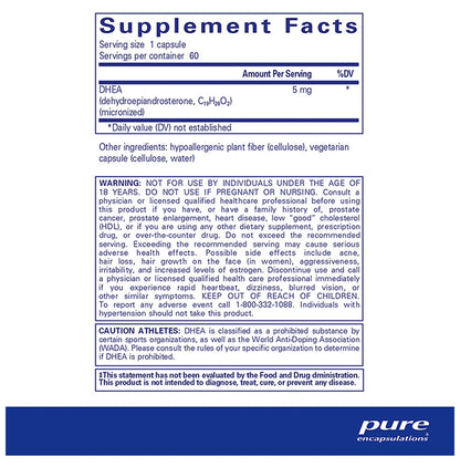 Pure Encapsulations DHEA 5mg Capsule
