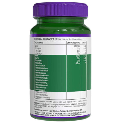 Pure Nutrition Progut Probiotics 50 Billion CFU for Digestion & Gut Health | Capsule