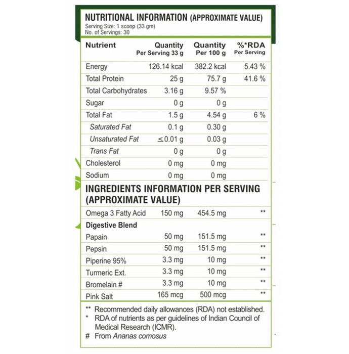 Pure Nutrition Pure Vegan Protein Powder Chocolate