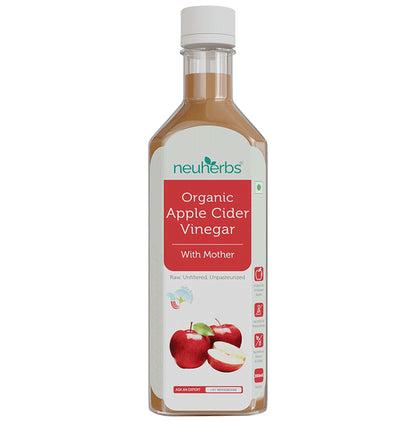 Neuherbs Apple Cider Vinegar with Mother- Raw, Unfiltered, Unpasteurized - Classic Derma