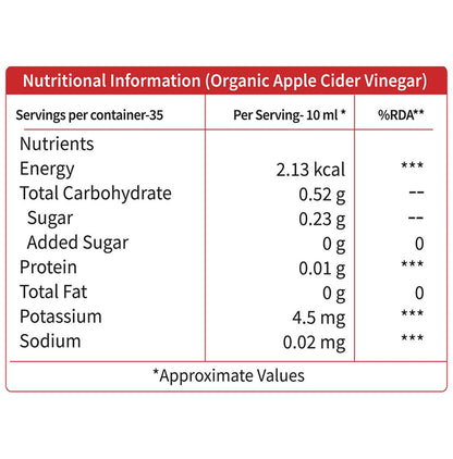 Neuherbs Apple Cider Vinegar with Mother- Raw, Unfiltered, Unpasteurized