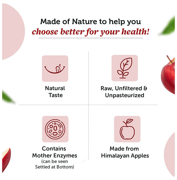 Neuherbs Apple Cider Vinegar with Mother- Raw, Unfiltered, Unpasteurized