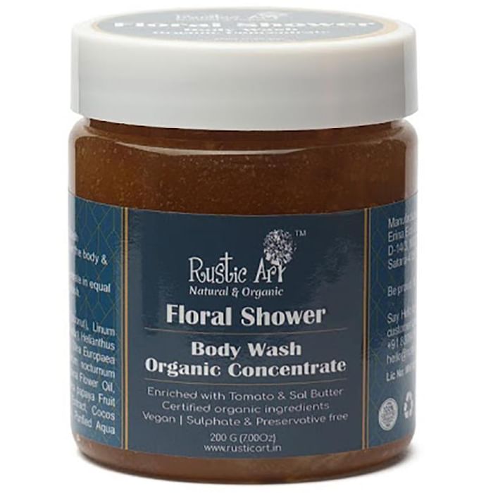 Rustic Art Organic Concentrate Body Wash Floral Shower - Classic Derma