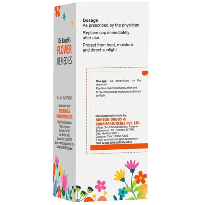 Bakson's Homeopathy Dr. Bakshi Flower Remedies Aspen Drop 30