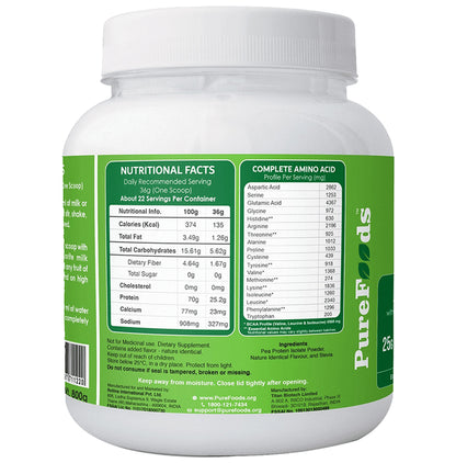 PureFoods PF Pea Protein Isolate Banana