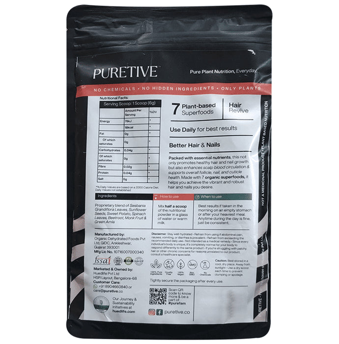Puretive Hair Revive Biotin Plant Nutritional Mix