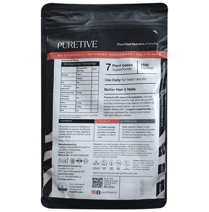 Puretive Hair Revive Biotin Plant Nutritional Mix