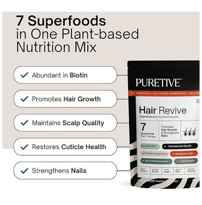 Puretive Hair Revive Biotin Plant Nutritional Mix