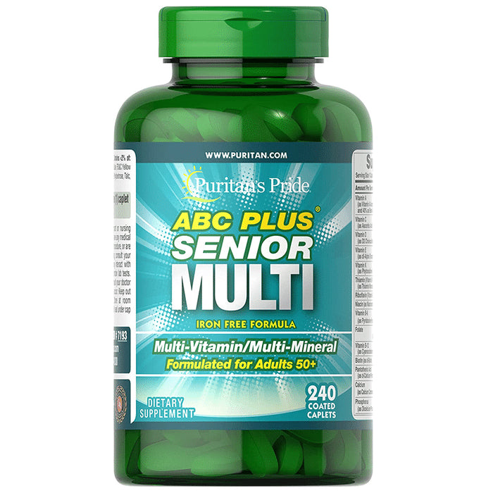 Puritan's Pride ABC Plus Senior Multi Coated Caplet - Classic Derma
