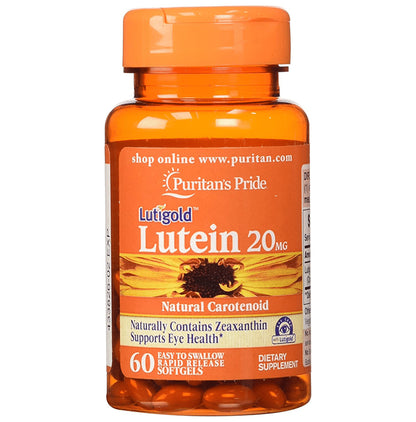 Puritan's Pride Lutigold Lutein 20mg Softgel - Classic Derma