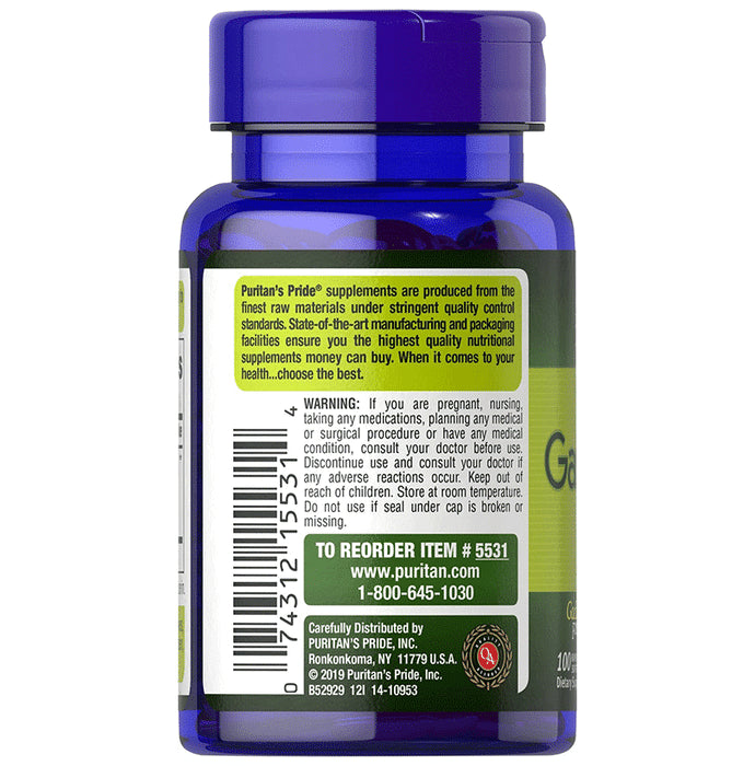 Puritan's Pride Odourless Garlic Extract 1000 mg Softgels