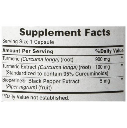 Puritan's Pride Turmeric Curcumin 1000mg Rapid Release Capsule