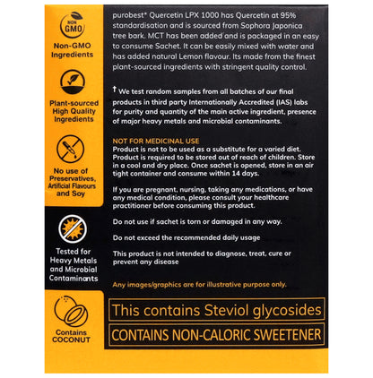 Purobest Quercetin LPX 1000 Sachet (3.5gm Each)