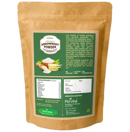 Purvina 100% Natural Arrowroot Powder