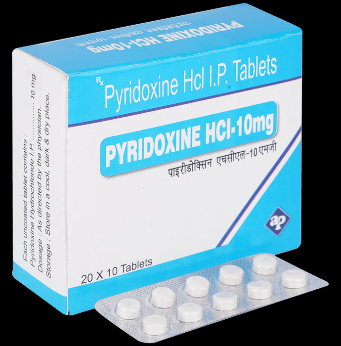 Pyridoxine Hcl 10mg Tablet - Classic Derma