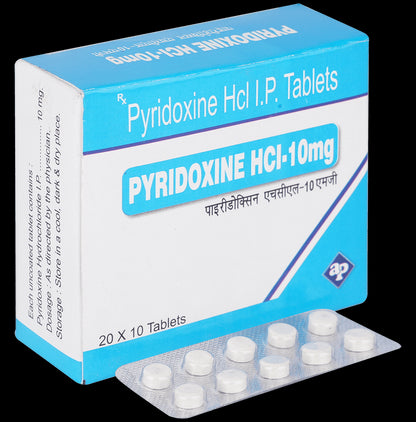 Pyridoxine Hcl 10mg Tablet - Classic Derma