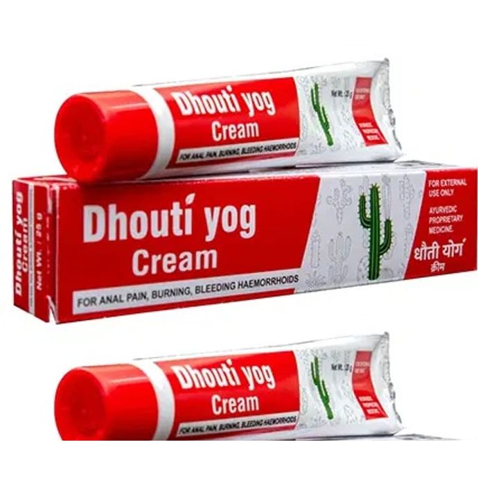 Dhouti-Yog Piles Cream (25gm Each) - Classic Derma