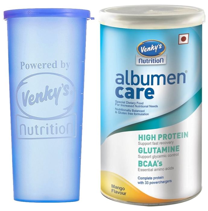 Venky's Albumen Care High Protein with Glutamine & BCAAs for Recovery | Flavour Mango - Classic Derma