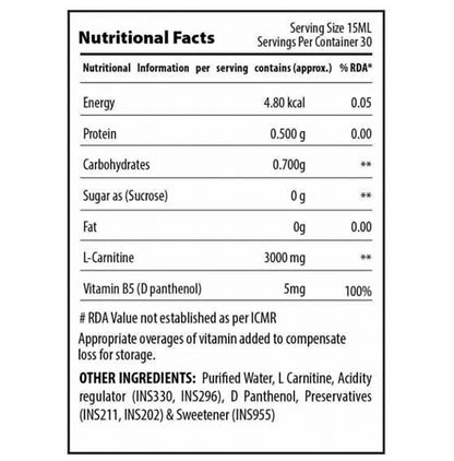 QNT L-Carnitine 3000mg Liquid Blueberry