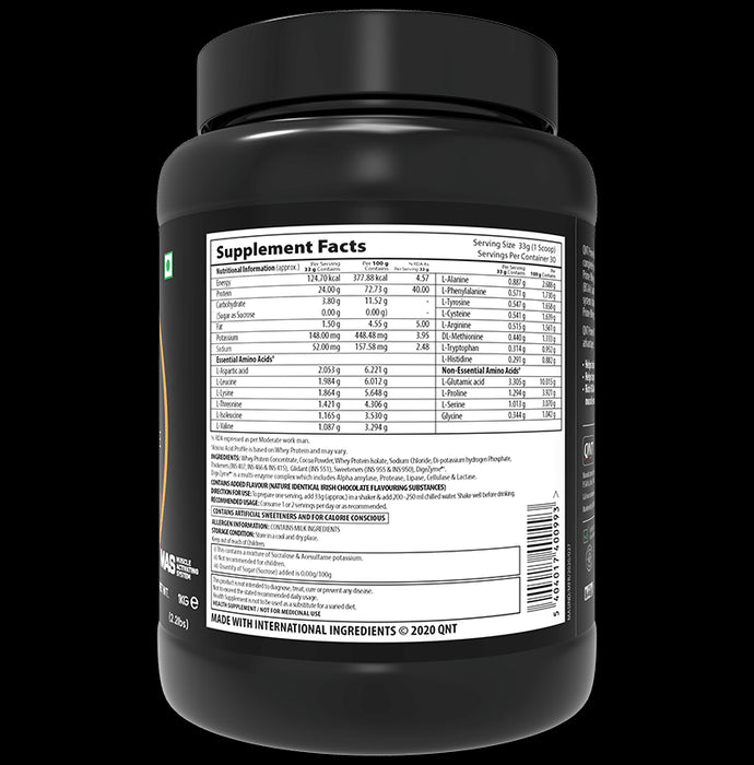 QNT Prime Whey Isolate Powder Irish Chocolate