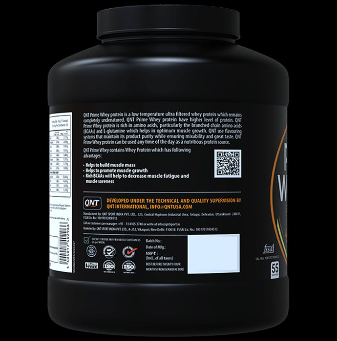 QNT Prime Whey Isolate Powder Kesar Kaju Pista
