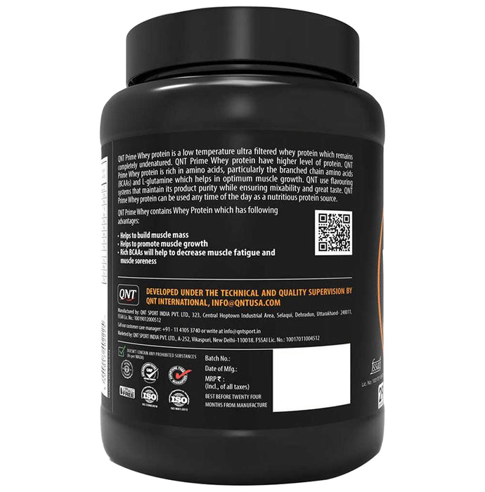 QNT Prime Whey Isolate Powder Kesar Kaju Pista