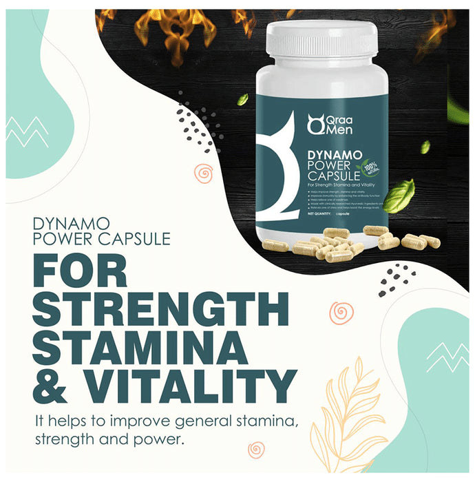 Qraa Men Dynamo Power Veg Capsule