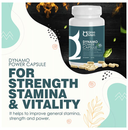 Qraa Men Dynamo Power Veg Capsule