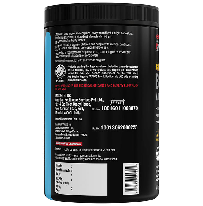 GNC Pro Performance AMP Gold Series BCAA Advanced | For Lean Muscles & Recovery | Flavour Tangy Orange